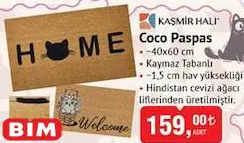 Kaşmir Halı Coco Paspas Kaşmir Halı Coco Paspas