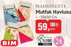 Maisonette Mutfak Havlusu 2'li Maisonette Mutfak Havlusu 2'li