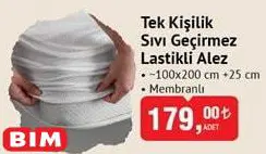 Molinella Tek Kişilik Sıvı Geçirmez Lastikli Alez Molinella Tek Kişilik Sıvı Geçirmez Lastikli Alez
