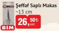 Ören Bayan Şeffaf Saplı Makas 13 cm Ören Bayan Şeffaf Saplı Makas 13 cm