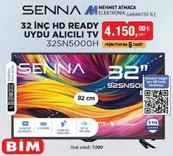 Senna 32SN5000H 32 inç HD Ready Uydu Alıcılı Tv/Televizyon Senna 32SN5000H 32 inç HD Ready Uydu Alıcılı Tv/Televizyon