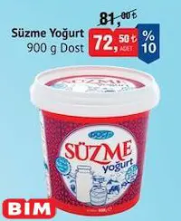 Dost Süzme Yoğurt 900 g Dost Süzme Yoğurt 900 g