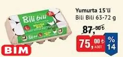 Bili Bili Yumurta 15'li 63-72 g Bili Bili Yumurta 15'li 63-72 g