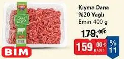 Emin Kıyma Dana %20 Yağlı 400 g Emin Kıyma Dana %20 Yağlı 400 g