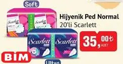 Scarlett Hijyenik Ped Normal 20'li Scarlett Hijyenik Ped Normal 20'li