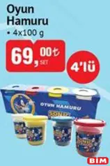 Sonic Oyun Hamuru 4x100 g Sonic Oyun Hamuru 4x100 g