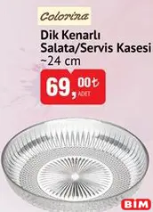 Colorina Dik Kenarlı Salata/Servis Kasesi 24 cm Colorina Dik Kenarlı Salata/Servis Kasesi 24 cm