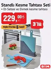 Standlı Kesme Tahtası Seti 3'lü Standlı Kesme Tahtası Seti 3'lü
