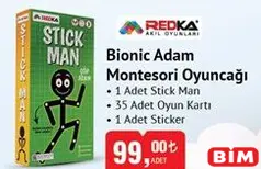 Redka Bionic adam Montesori Oyuncağı Redka Bionic adam Montesori Oyuncağı