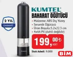 Kumtel Baharat Öğütücü Kumtel Baharat Öğütücü