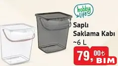 Hobby Life Saplı Saklama Kabı 6 L Hobby Life Saplı Saklama Kabı 6 L