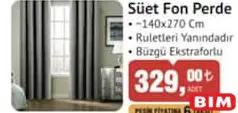 Süet Fon Perde 140x270 cm Süet Fon Perde 140x270 cm