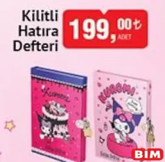 Kuromi Kilitli Hatıra Defteri Kuromi Kilitli Hatıra Defteri