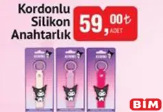 Kuromi Kordonlu Silikon Anahtarlık Kuromi Kordonlu Silikon Anahtarlık