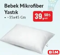 Bebek Mikrofiber Yastık 35x45 cm Bebek Mikrofiber Yastık 35x45 cm