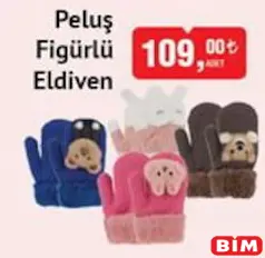 Peluş Figürlü Eldiven Peluş Figürlü Eldiven