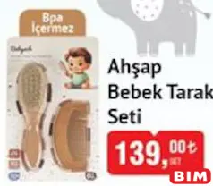 Ahşap Bebek Tarak Seti Ahşap Bebek Tarak Seti