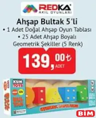 Redka Ahşap Bultak 5'li Redka Ahşap Bultak 5'li
