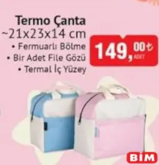 Termo Çanta Termo Çanta