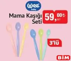 Wee Baby Mama Kaşığı Seti 3'lü Wee Baby Mama Kaşığı Seti 3'lü