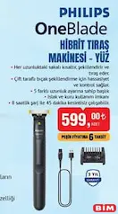 Philips OneBlade Hibrit Tıraş Makinesi-Yüz Philips OneBlade Hibrit Tıraş Makinesi-Yüz