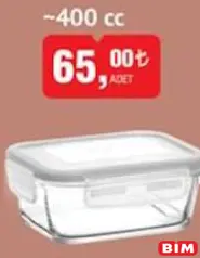 Lav Fresco Dikdörtgen Cam Saklama Kabı 400 cc Lav Fresco Dikdörtgen Cam Saklama Kabı 400 cc