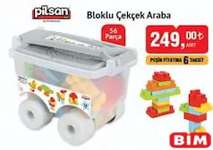 Pilsan Bloklu Çekçek Araba 56 Parça Pilsan Bloklu Çekçek Araba 56 Parça