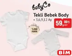 BabyCo Tekli Bebek Body BabyCo Tekli Bebek Body