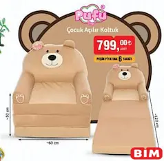 Pufu Çocuk Açılır Koltuk Pufu Çocuk Açılır Koltuk