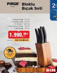 Pirge Bloklu Bıçak Seti Pirge Bloklu Bıçak Seti