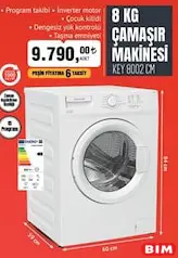 Keysmart 8 kg Çamaşır Makinesi Keysmart 8 kg Çamaşır Makinesi