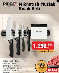 Pirge Mıknatıslı Mutfak Bıçak Seti Pirge Mıknatıslı Mutfak Bıçak Seti