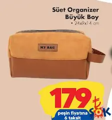 Süet Organizer Büyük Boy Süet Organizer Büyük Boy
