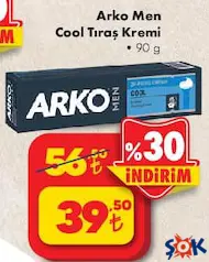 Arko Men Cool Tıraş Kremi 90 g Arko Men Cool Tıraş Kremi 90 g