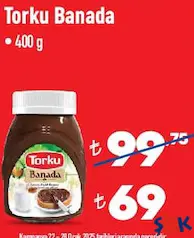 Torku Banada Kakaolu Fındık Kreması 400 g Torku Banada Kakaolu Fındık Kreması 400 g