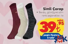 Simli Çorap Simli Çorap