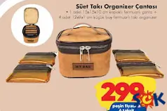 Süet Takı Organizer Çantası Süet Takı Organizer Çantası