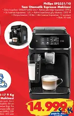 Philips 2300 Serisi LatteGo EP2331/10 Tam Otomatik Espresso Makinesi Philips 2300 Serisi LatteGo EP2331/10 Tam Otomatik Espresso Makinesi
