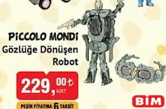 Piccolo Mondi Gözlüğe Dönüşen Robot Oyuncak Piccolo Mondi Gözlüğe Dönüşen Robot Oyuncak