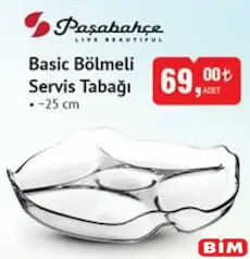 Paşabahçe Basic Bölmeli Servis Tabağı 25 cm Paşabahçe Basic Bölmeli Servis Tabağı 25 cm