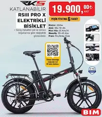 RKS RSIII Pro X Katlanabilir Elektrikli Bisiklet RKS RSIII Pro X Katlanabilir Elektrikli Bisiklet