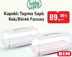 Hobby Life Kapaklı Taşıma Saplı Kek/Börek Fanusu Hobby Life Kapaklı Taşıma Saplı Kek/Börek Fanusu