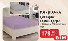 Molinella Çift Kişilik Lastikli Çarşaf Molinella Çift Kişilik Lastikli Çarşaf