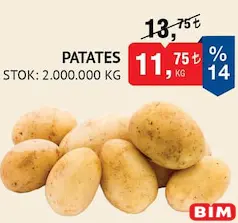 Patates kg Patates kg