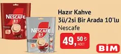 Nescafe Hazır Kahve 3'ü/2'si Bir Arada 10'lu Nescafe Hazır Kahve 3'ü/2'si Bir Arada 10'lu