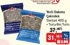 Simbat Yerli Dakota Çekirdek Tuzlu/Bol Tuzlu 400 g Simbat Yerli Dakota Çekirdek Tuzlu/Bol Tuzlu 400 g