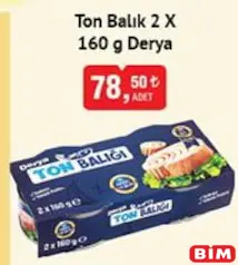 Derya Ton Balık 2x160 g Derya Ton Balık 2x160 g