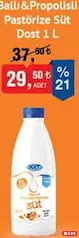 Dost Ballı&Propolisli Pastörize Süt 1 L Dost Ballı&Propolisli Pastörize Süt 1 L