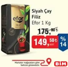 Efor Siyah Çay Filiz 1 kg Efor Siyah Çay Filiz 1 kg