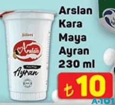 Arslan Kara Maya Ayran 230 ml Arslan Kara Maya Ayran 230 ml
